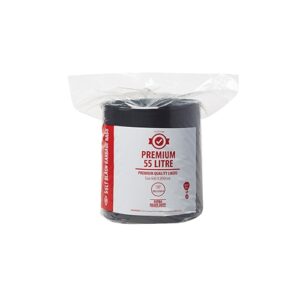 55L Premium EHD Bin Liner 40um - Black