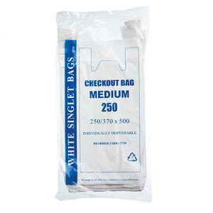 Medium White Singlet Bags
