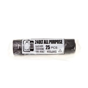 240L Black AP Garbage Bag Rolls