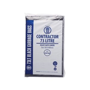 73L Black Recycle Blend Garbage Bags HD