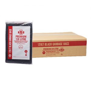 120L Premium Black Garbage Bags