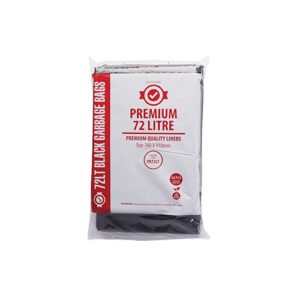 72L Premium Black Garbage Bags L