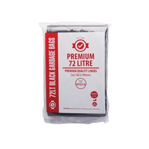 72L Premium Black Garbage Bags