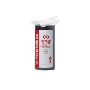72L Premium Black Garbage Bags Roll