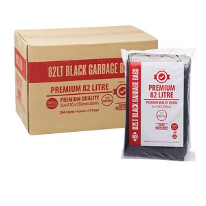 82L Premium Black Garbage Bags EHD 40um