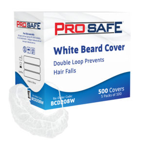ProSafe Beard Covers White - BCD208W