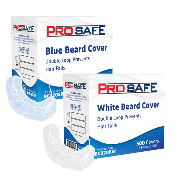 ProSafe Beard Covers White - BCD208W