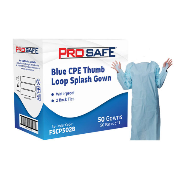 ProSafe CPE Thumb Loop Splash Gown - FSCP502B