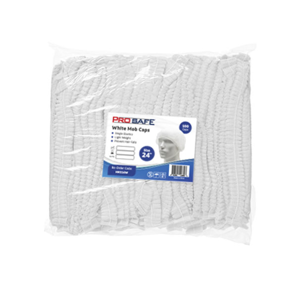 ProSafe White Mob Cap 24" - HN114W