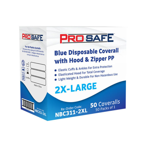 ProSafe Blue Disposable Coverall PP - NBC311 - Image 6