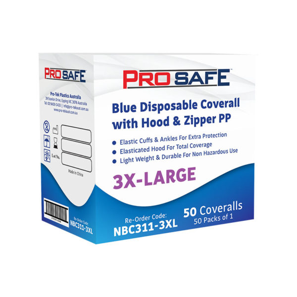 ProSafe Blue Disposable Coverall PP - NBC311 - Image 5